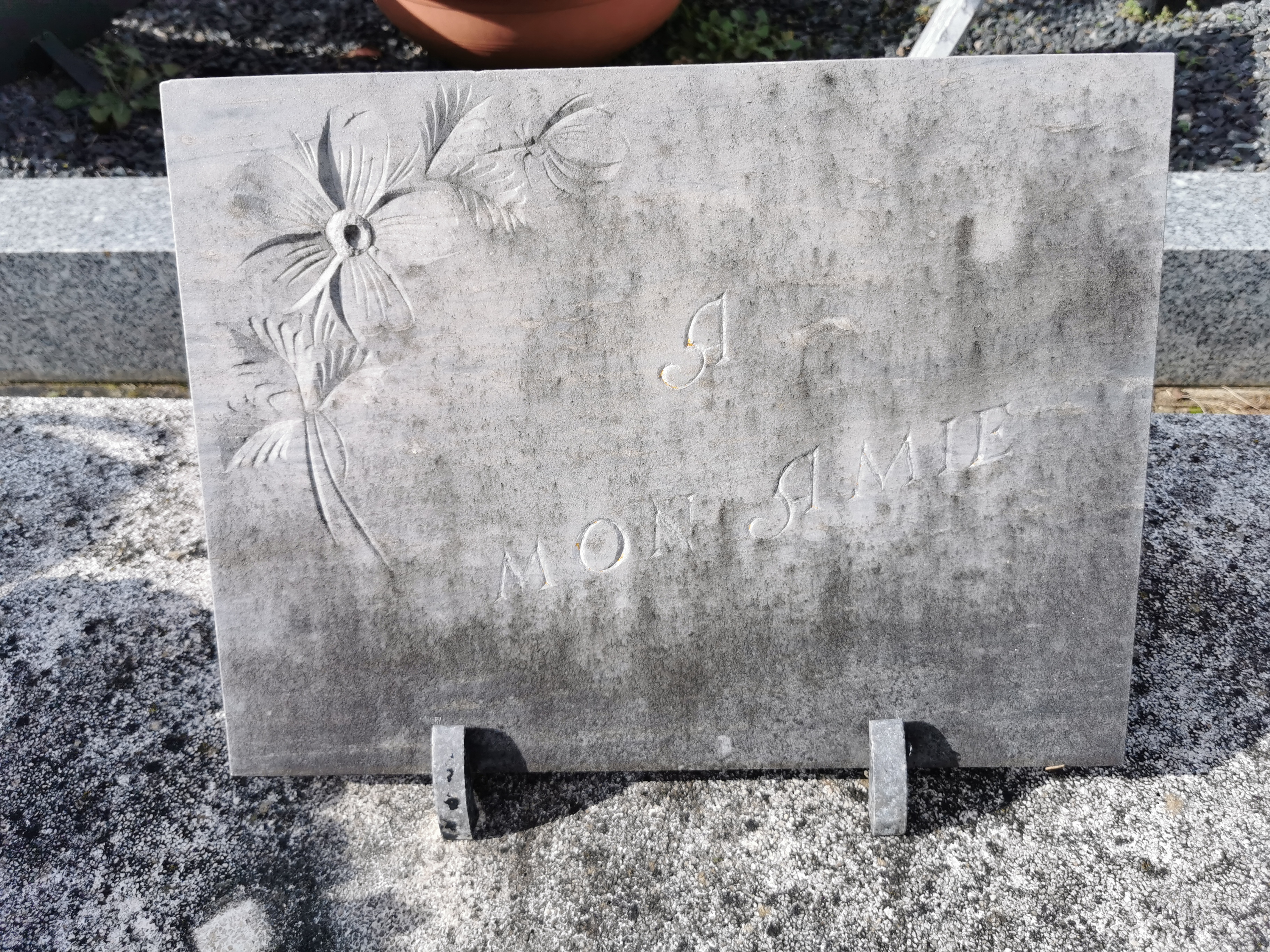 plaque avant restauration